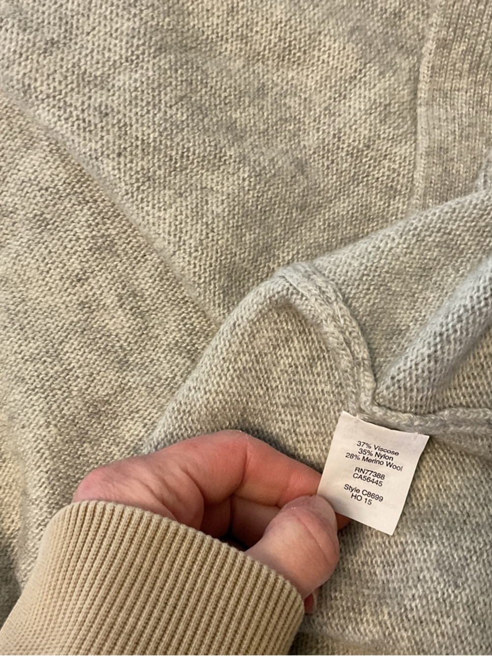 Grey Open Front Cardigan - Picture 4 of 4